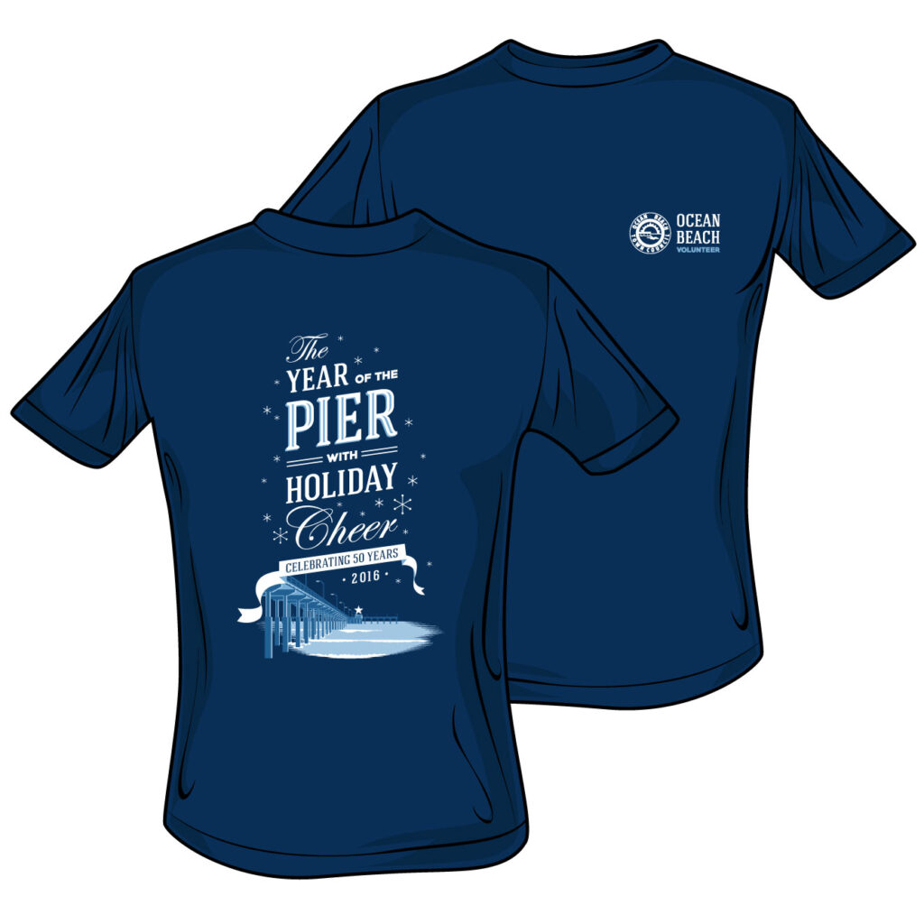 Year of the Pier t-shirt design by Ashley Lewis