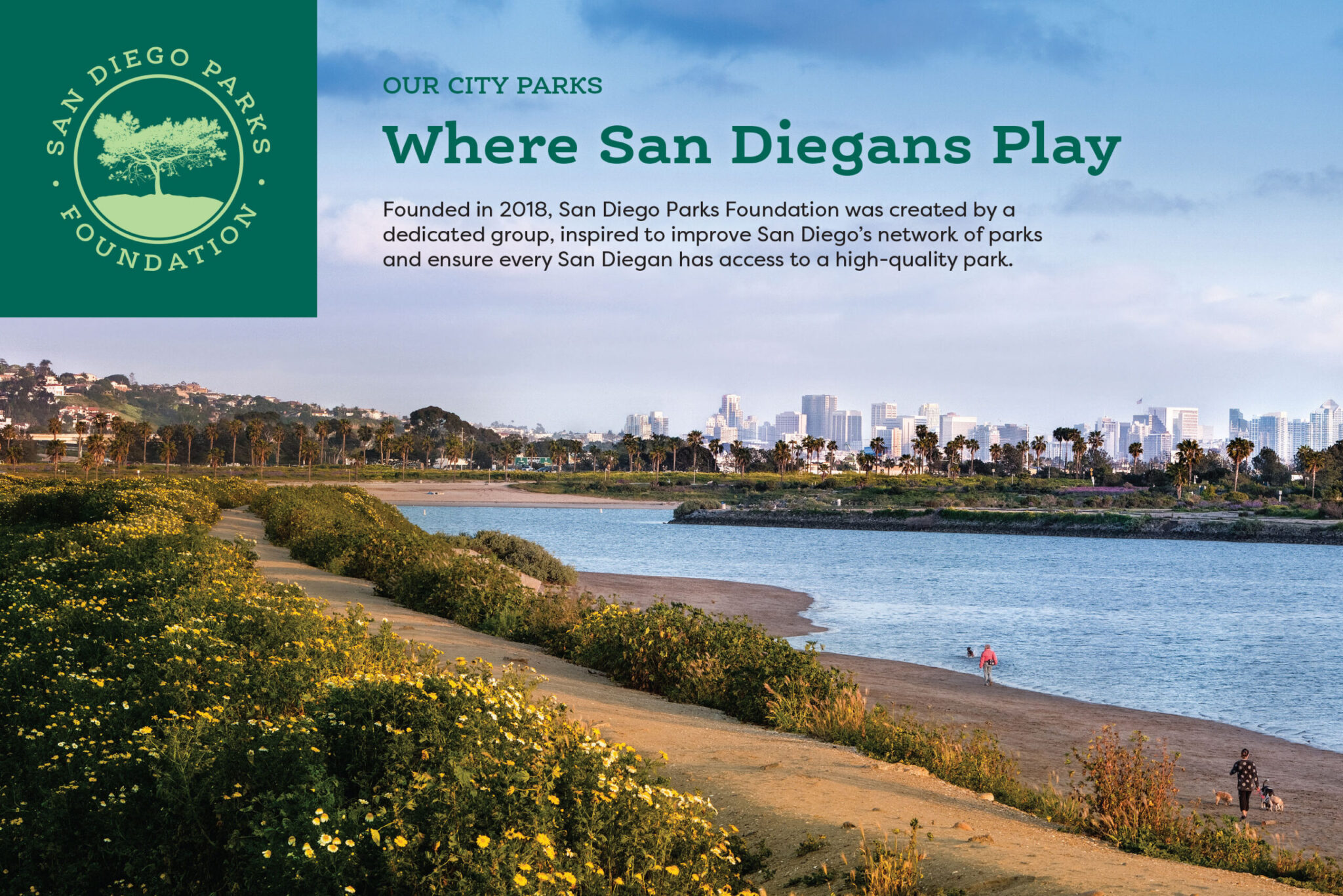 San Diego Parks Foundation postcard design